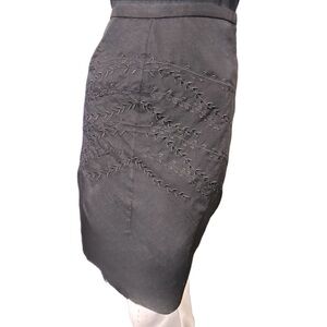 Vintage Arden B Black Silk Mini Skirt